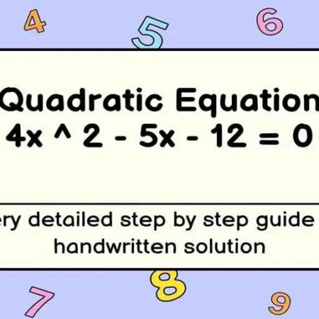 Is the sequence 4x ^ 2 – 5x – 12 = 0